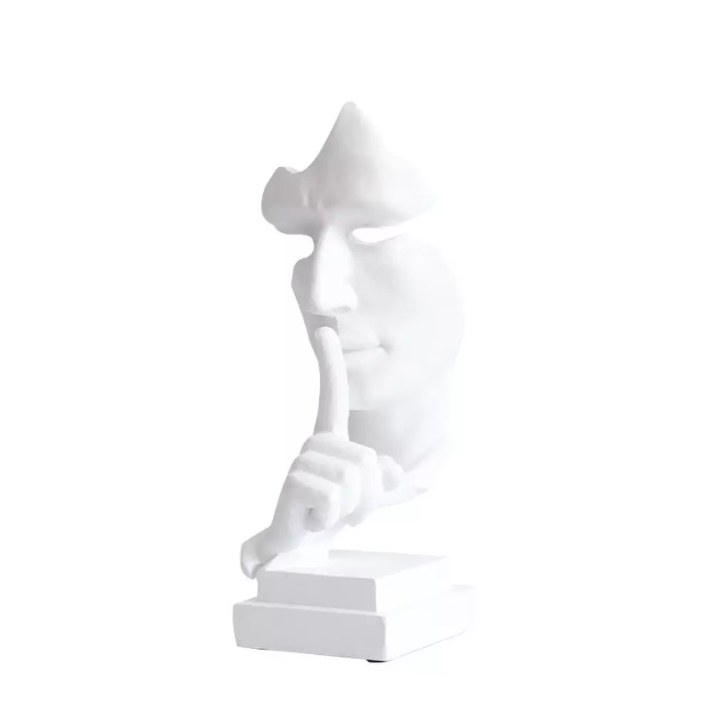 Estatuetas Decorativas Silêncio é Ouro