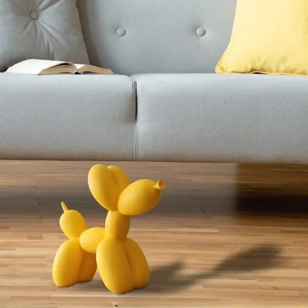 Escultura Decorativa Cachorro de Balão Resina