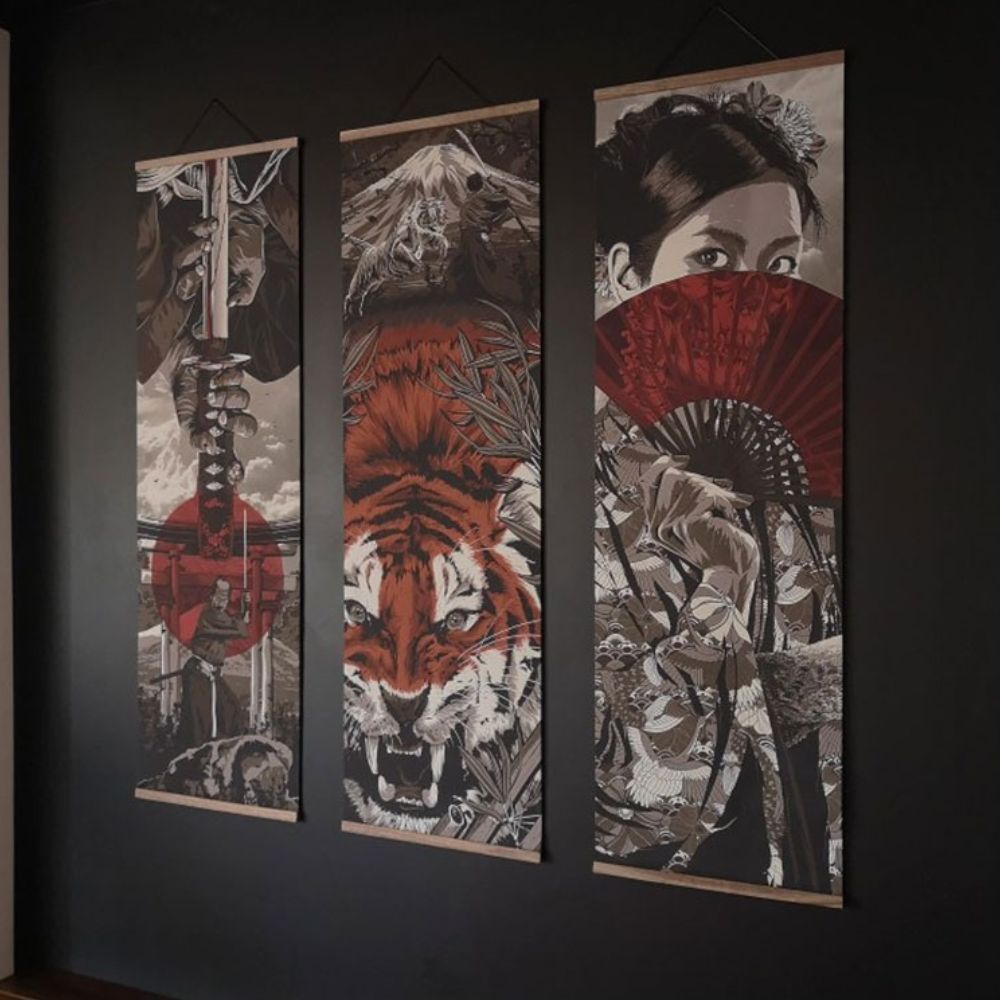 Tela Pôster Samurai Arte Japonesa