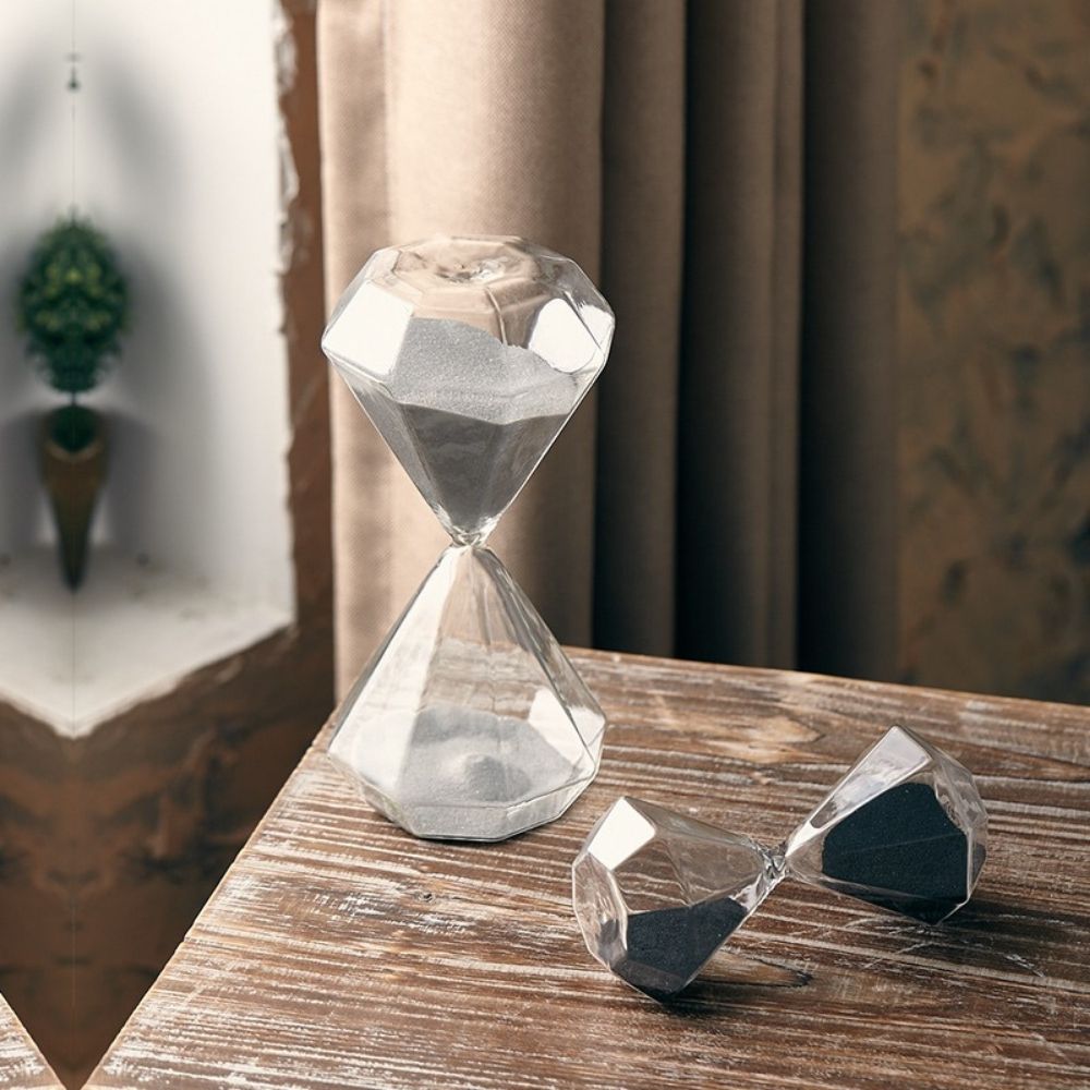 Ampulheta Decorativa Sand Timer Geometric