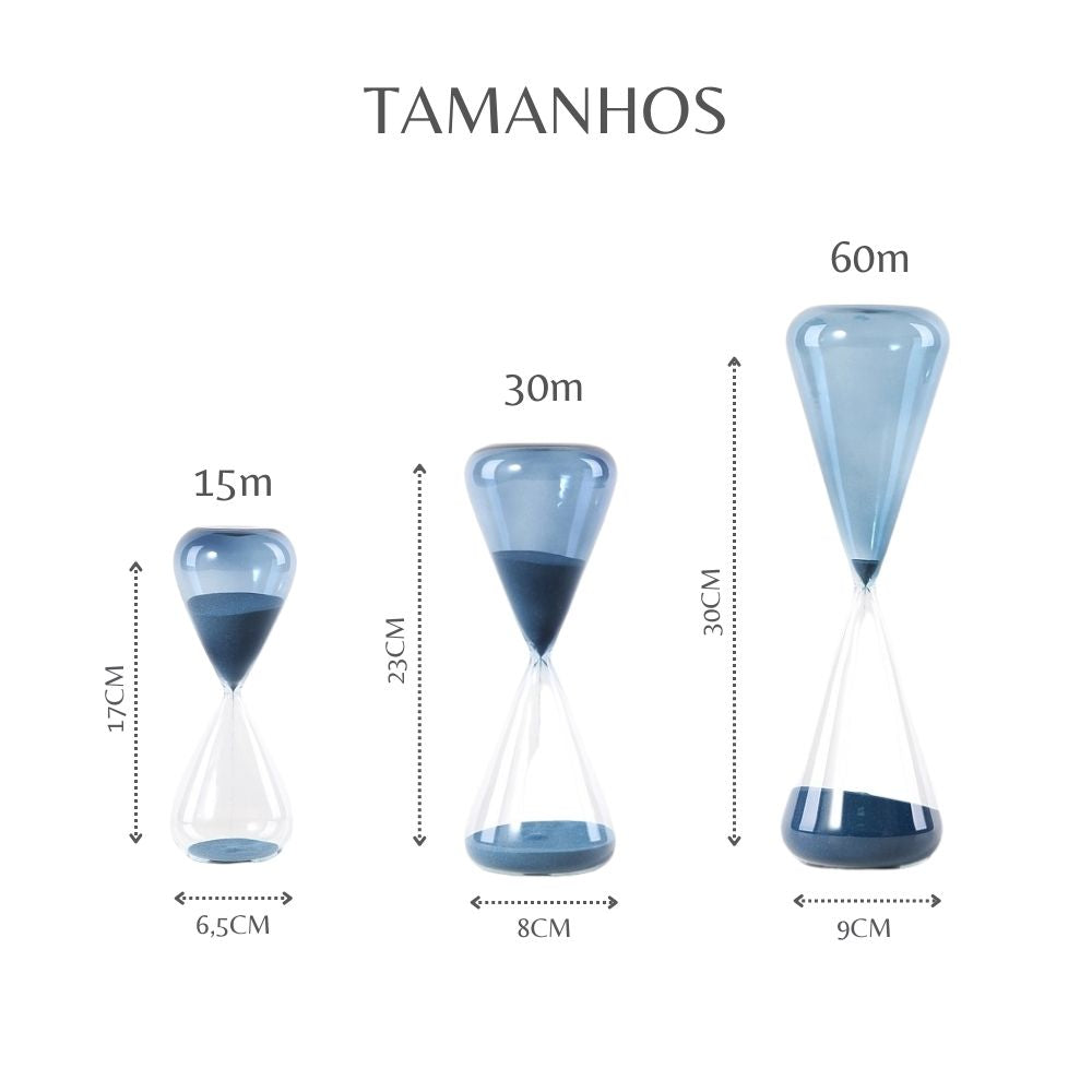 Ampulheta Decorativa Sand Timer Slim