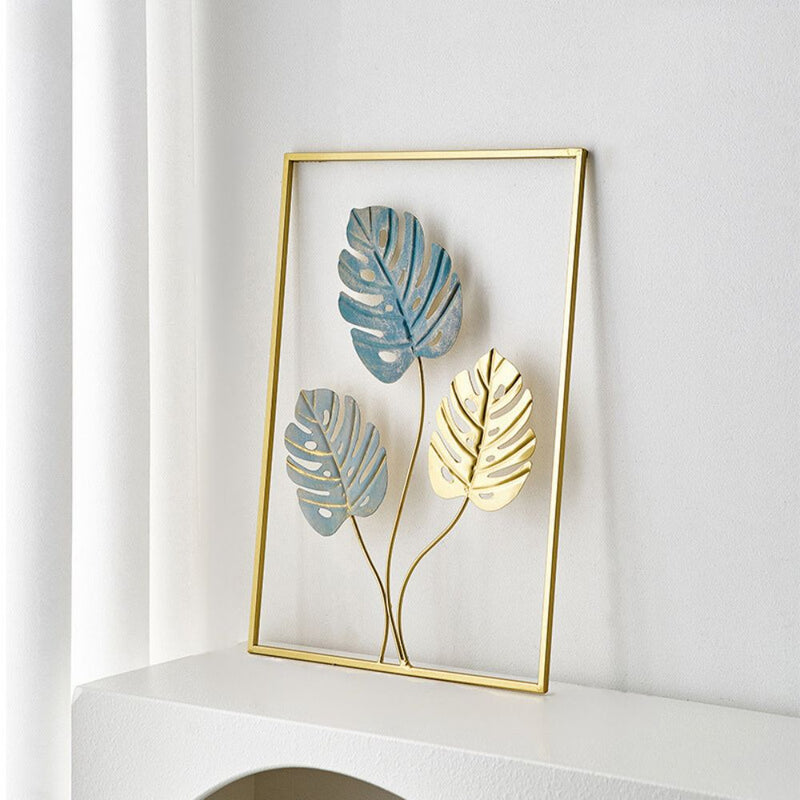 Quadro de Metal Vazado Decorativo Costela de Adão