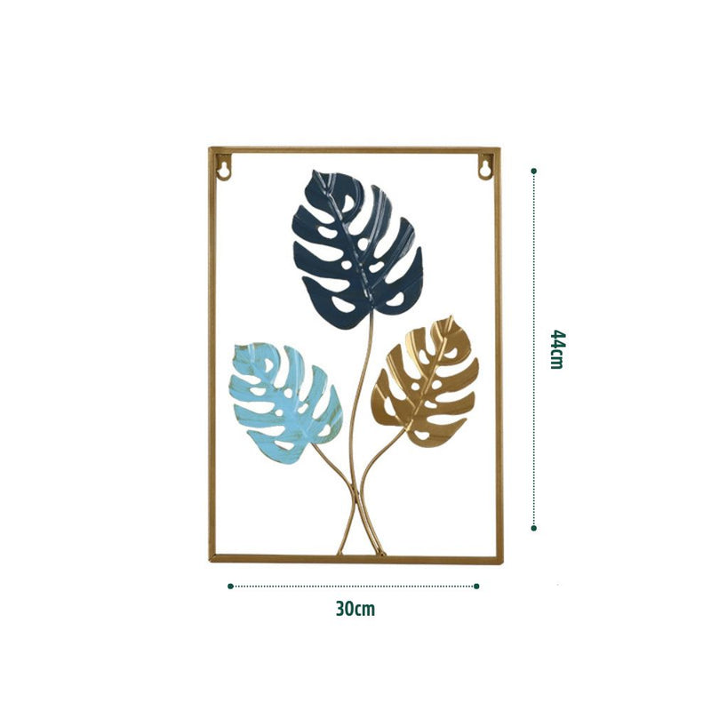 Quadro de Metal Vazado Decorativo Costela de Adão