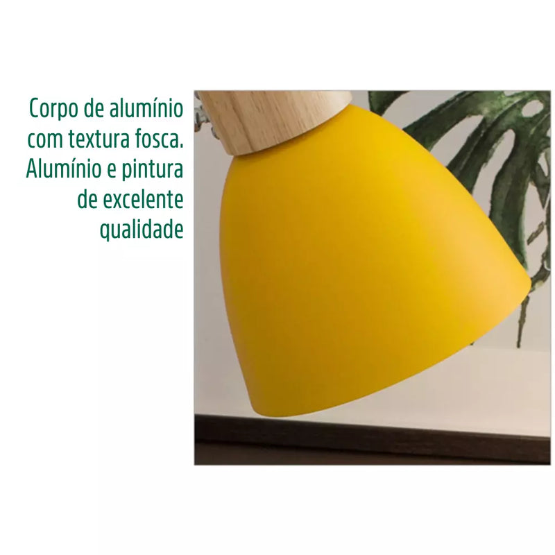 Arandela de parede estilo abajur lâmpada de cabeceira