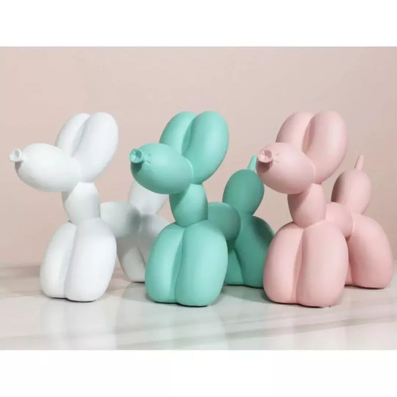 Escultura Decorativa Cachorro de Balão Resina