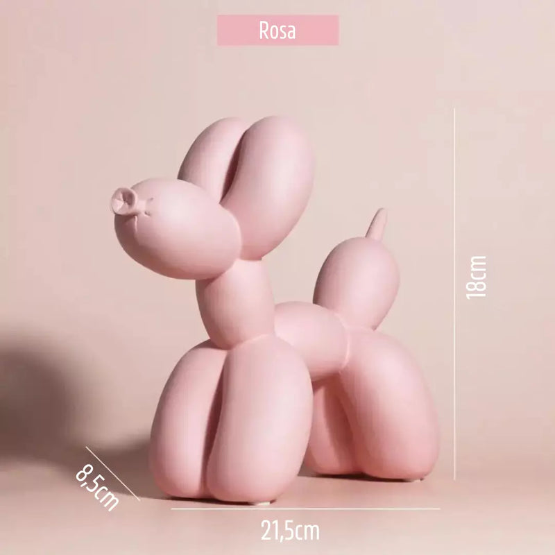 Escultura Decorativa Cachorro de Balão Resina