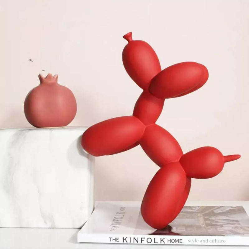 Escultura Decorativa Cachorro de Balão Resina