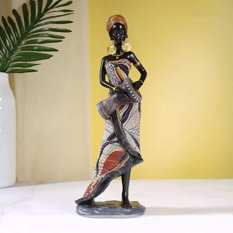 Estatuetas Decorativas Africanas Musicais
