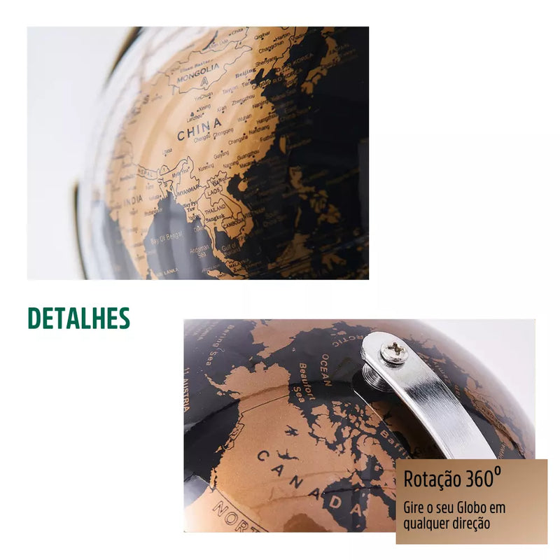 Globo Terrestre Decorativo 360 Graus