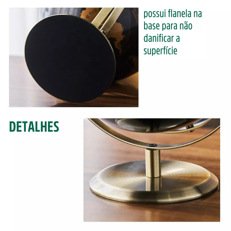 Globo Terrestre Decorativo 360 Graus
