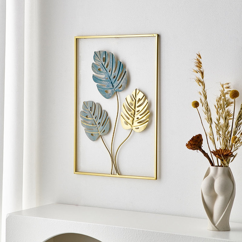 Quadro de Metal Vazado Decorativo Costela de Adão