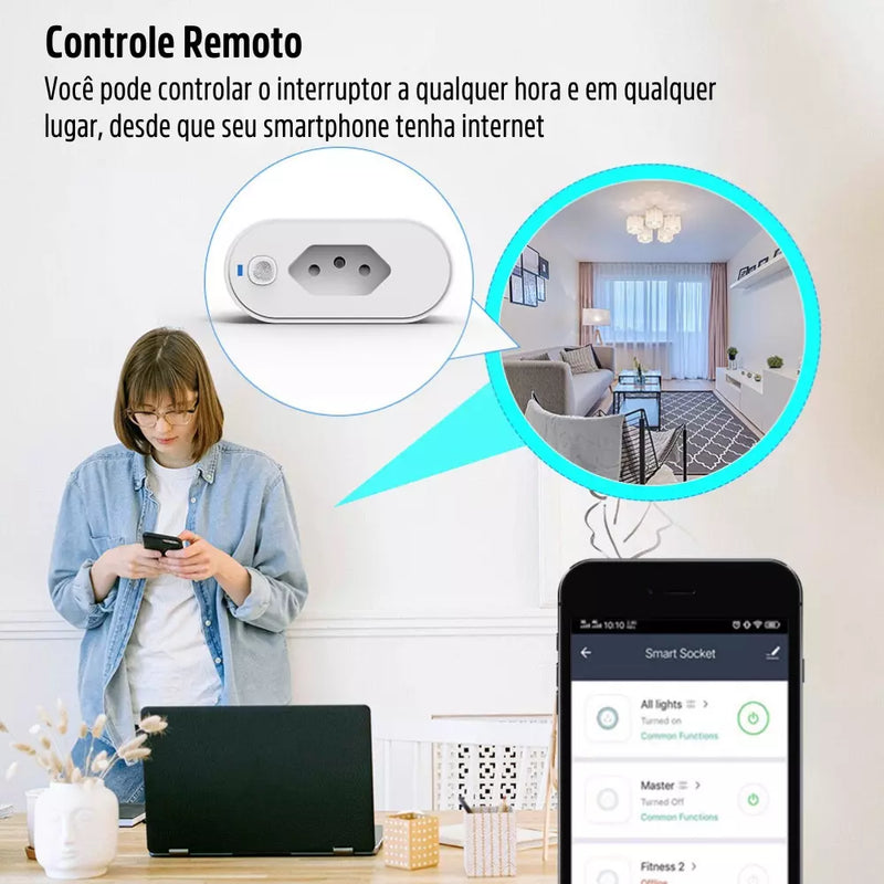 Interruptor Conector Tomada Inteligente 16A