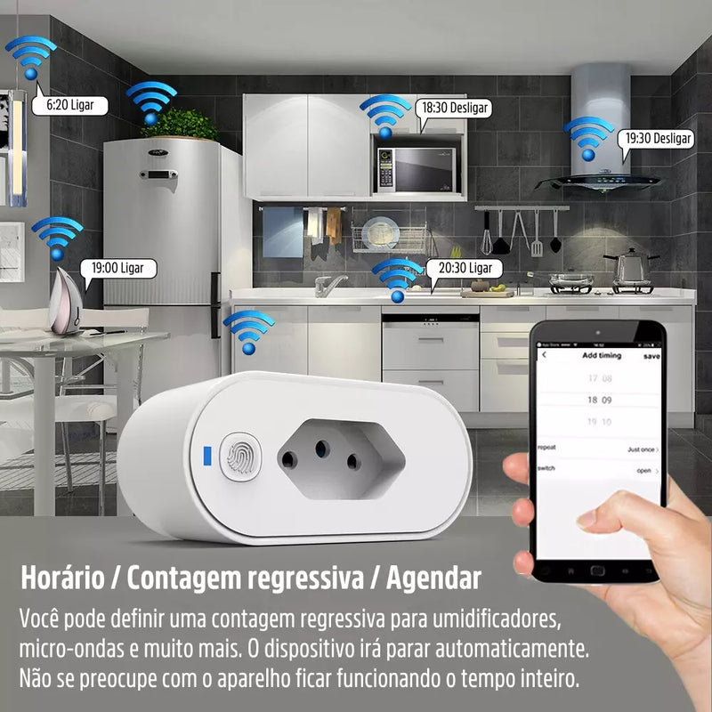 Interruptor Conector Tomada Inteligente 16A