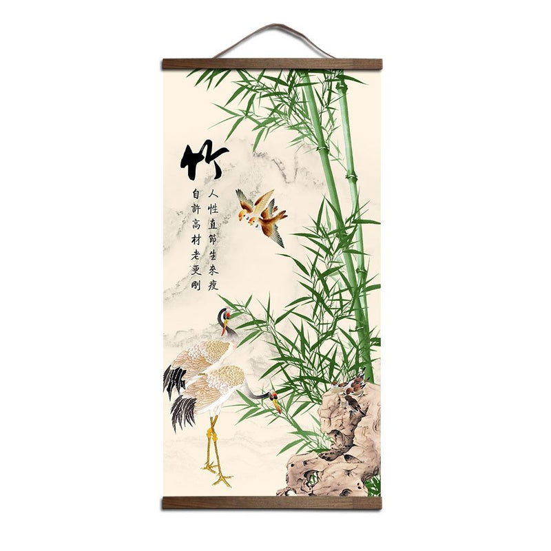 Tela Pôster Flores Orientais Arte Japonesa