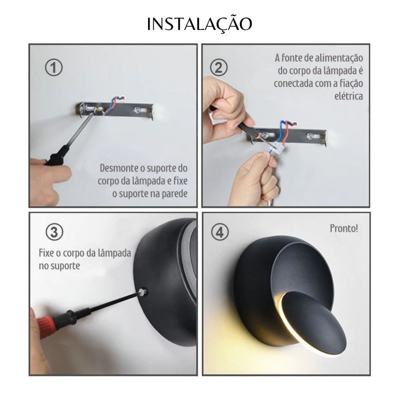 Luminária 360°