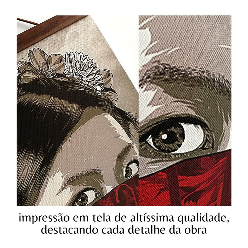 Tela Pôster Samurai Arte Japonesa