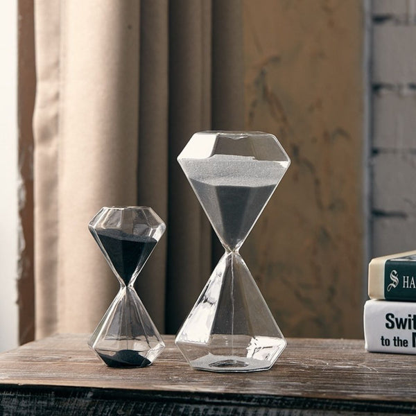 Ampulheta Decorativa Sand Timer Geometric