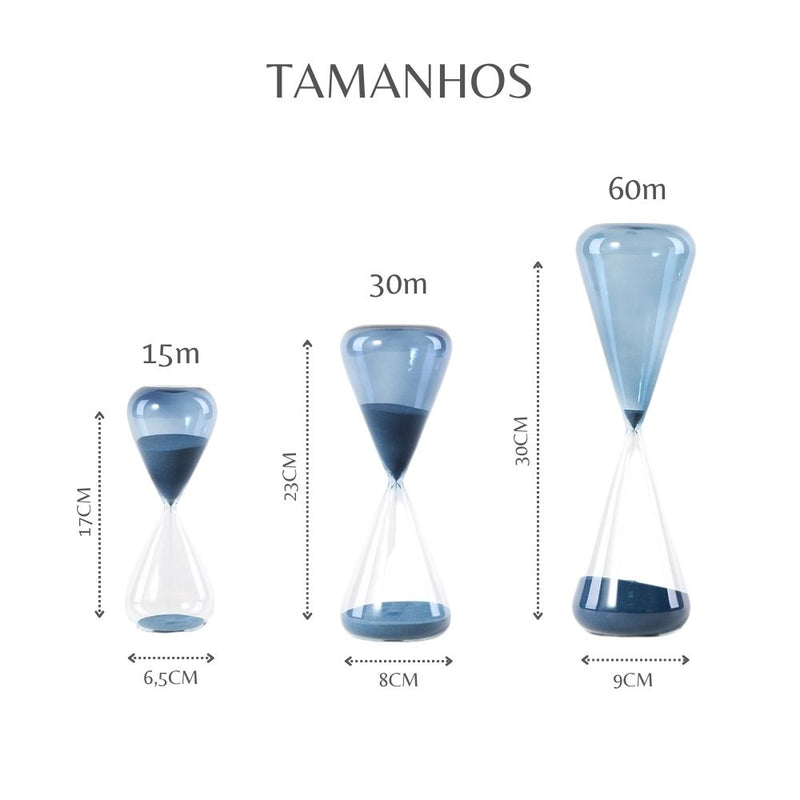 Ampulheta Decorativa Sand Timer Slim