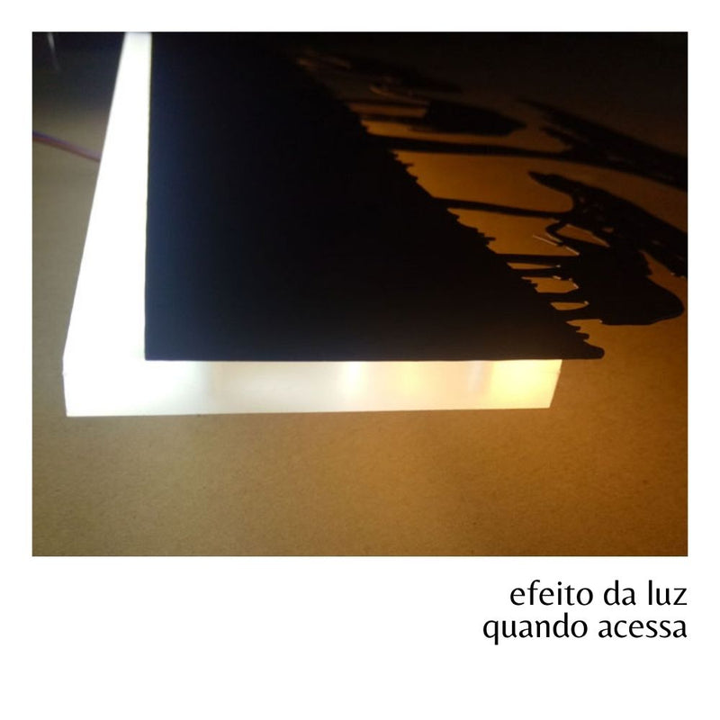 Arandela de Parede Paisagem Família Cervo