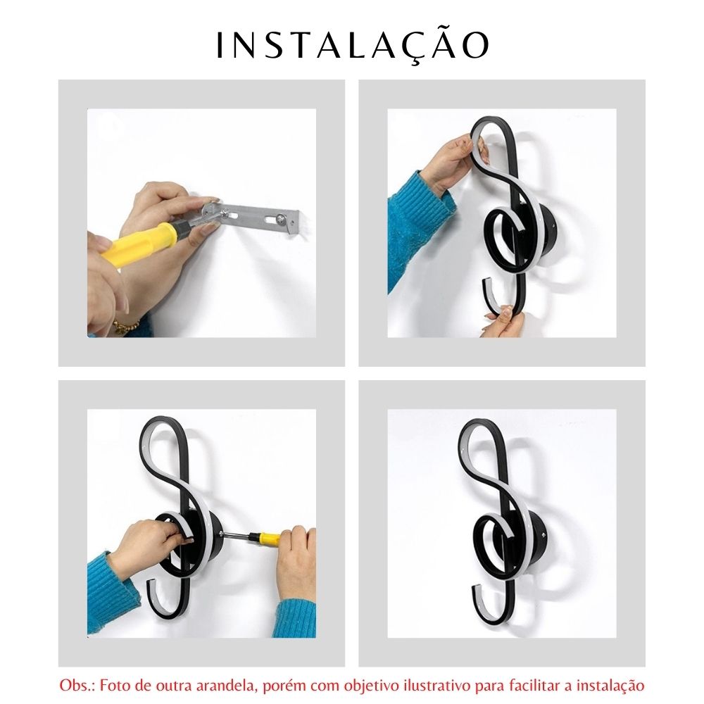 Arandela de Parede Trançada Minimalista