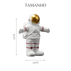 Estatueta Decorativa de Astronauta Abraço