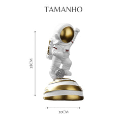 Estatueta Decorativa de Astronauta Desbravando