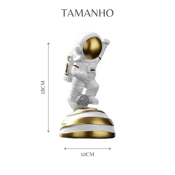 Estatueta Decorativa de Astronauta Desbravando