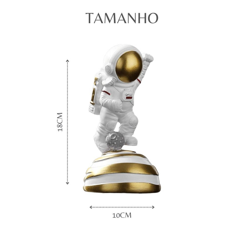 Estatueta Decorativa de Astronauta Desbravando