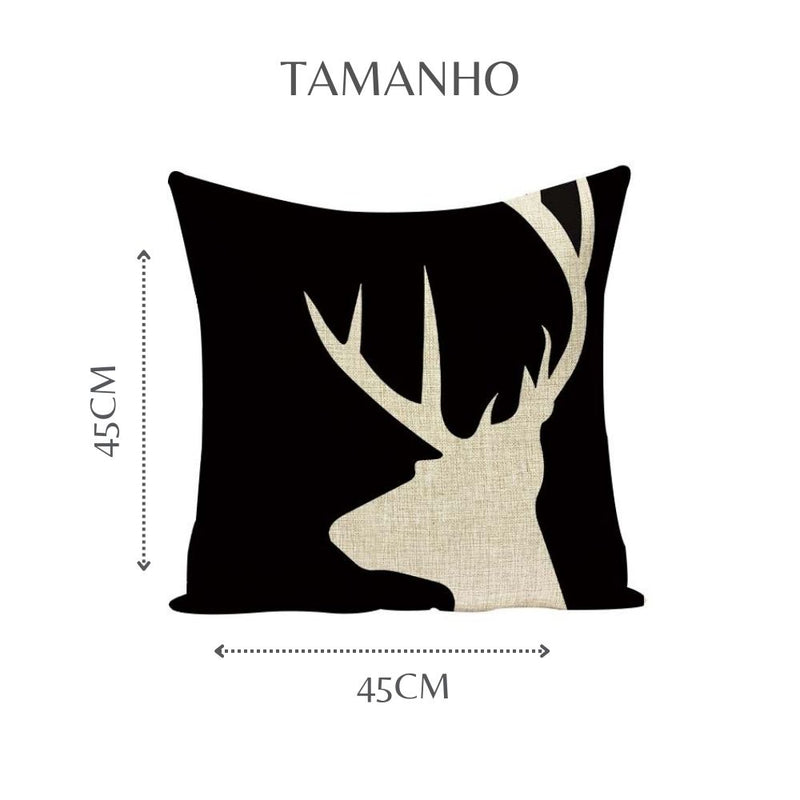 Capa de Almofada Coleção Cervo Black 01