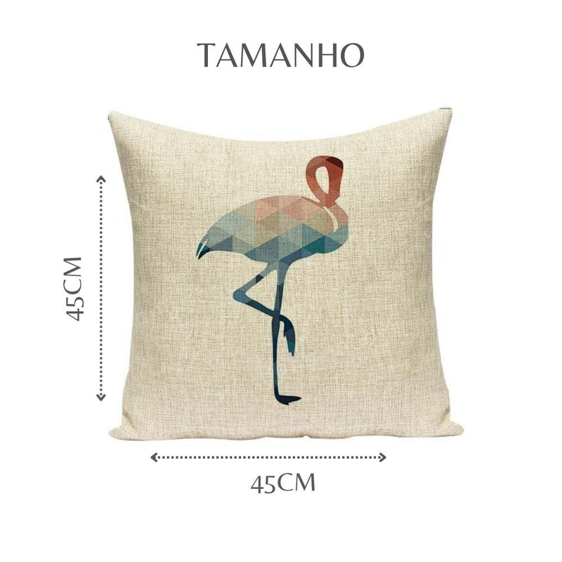 Capa de Almofada Flamingo 45x45