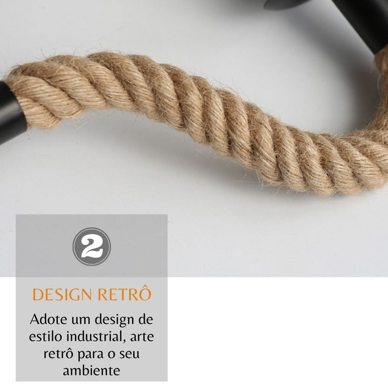 Luminária Retrô Rope
