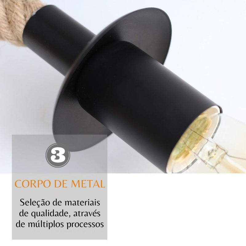 Luminária Retrô Rope