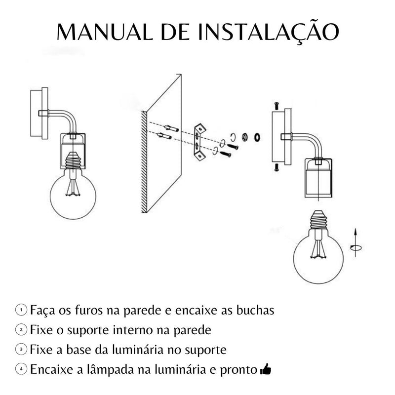 Luminária Retrô Rope