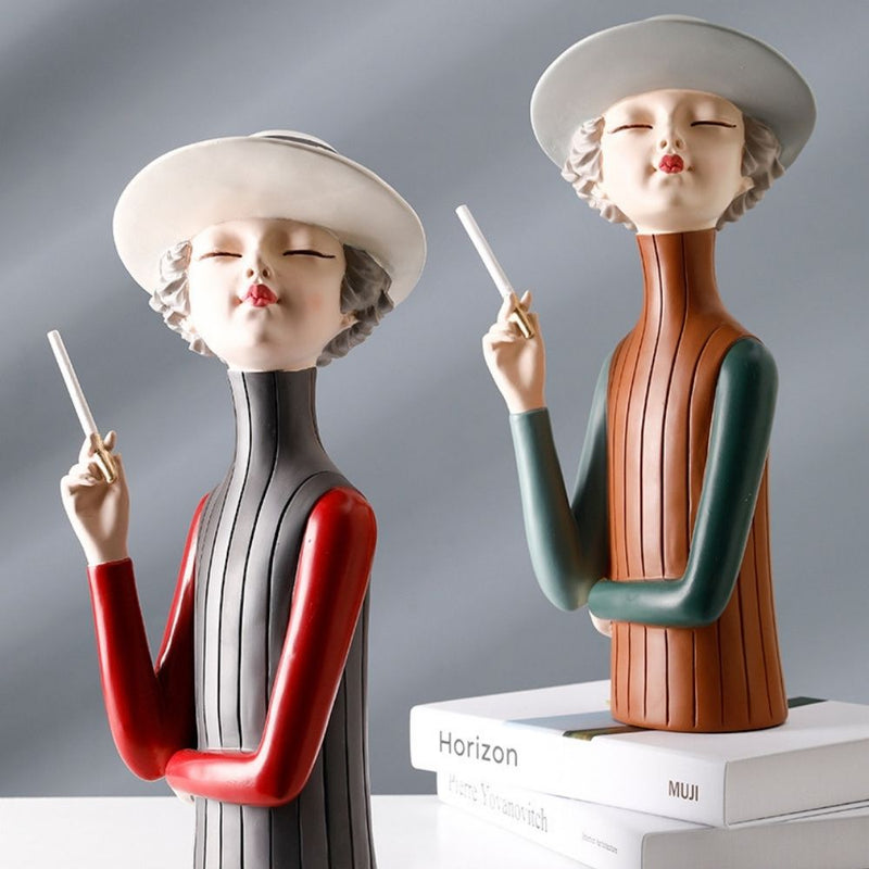 Estatuetas Decorativa Mika Smoke