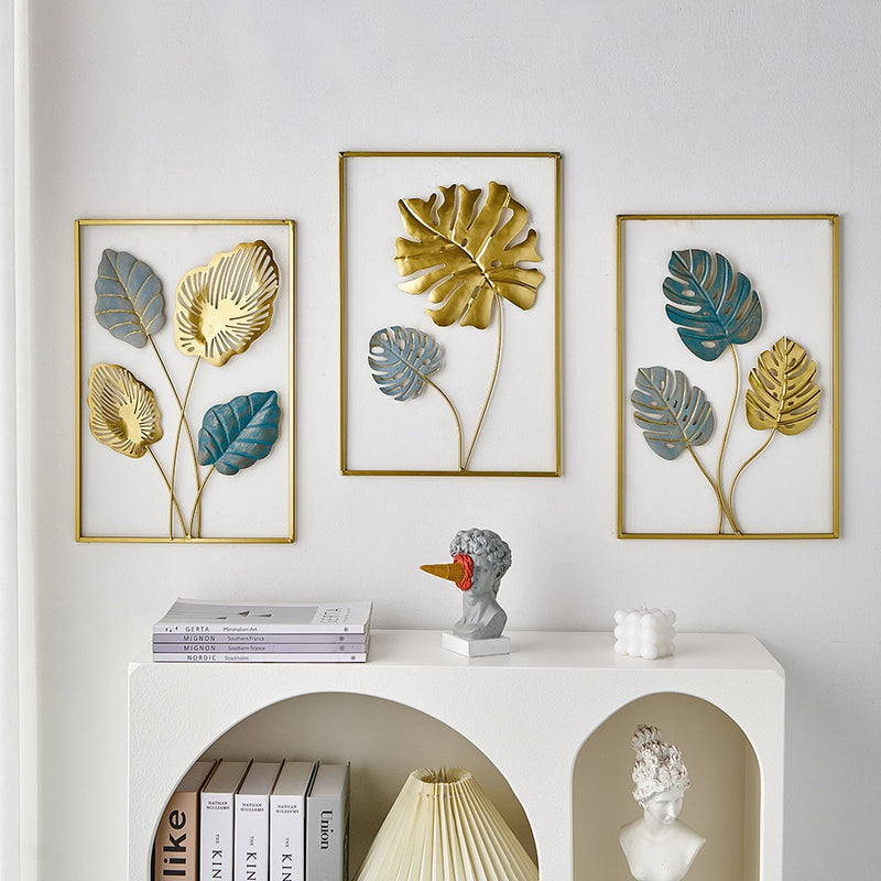 Quadro de Metal Vazado Decorativo Costela de Adão