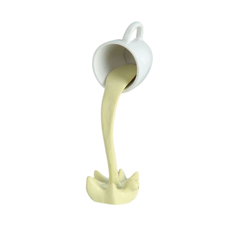 Escultura Decorativa Xícara Flutuante